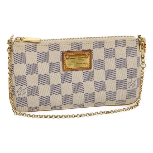 LOUIS VUITTON Damier Azur Pochette Mira MM Accessory Pouch - Picture 1 of 16